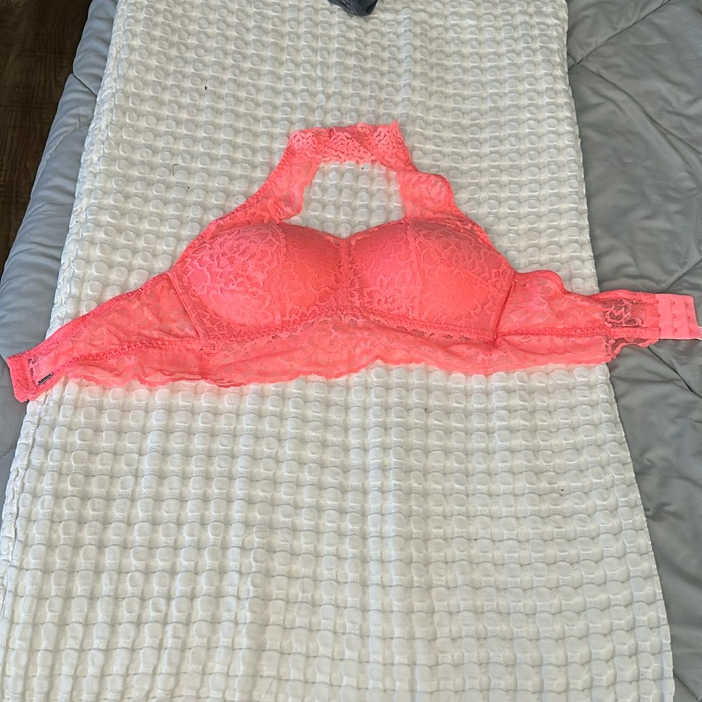 PINK neon padded bralette